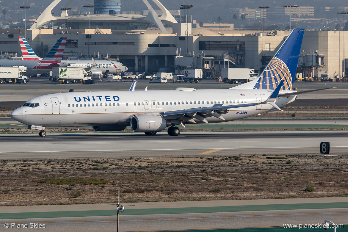 United Airlines Boeing 737-800 N78506 at Los Angeles International Airport (KLAX/LAX) United Airlines Boeing 737-800 N78506 at Los Angeles International Airport (KLAX/LAX)