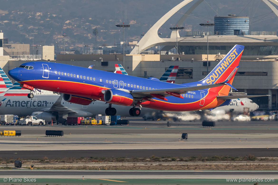 Southwest Airlines Boeing 737-800 N8312C at Los Angeles International Airport (KLAX/LAX) Southwest Airlines Boeing 737-800 N8312C at Los Angeles International Airport (KLAX/LAX)