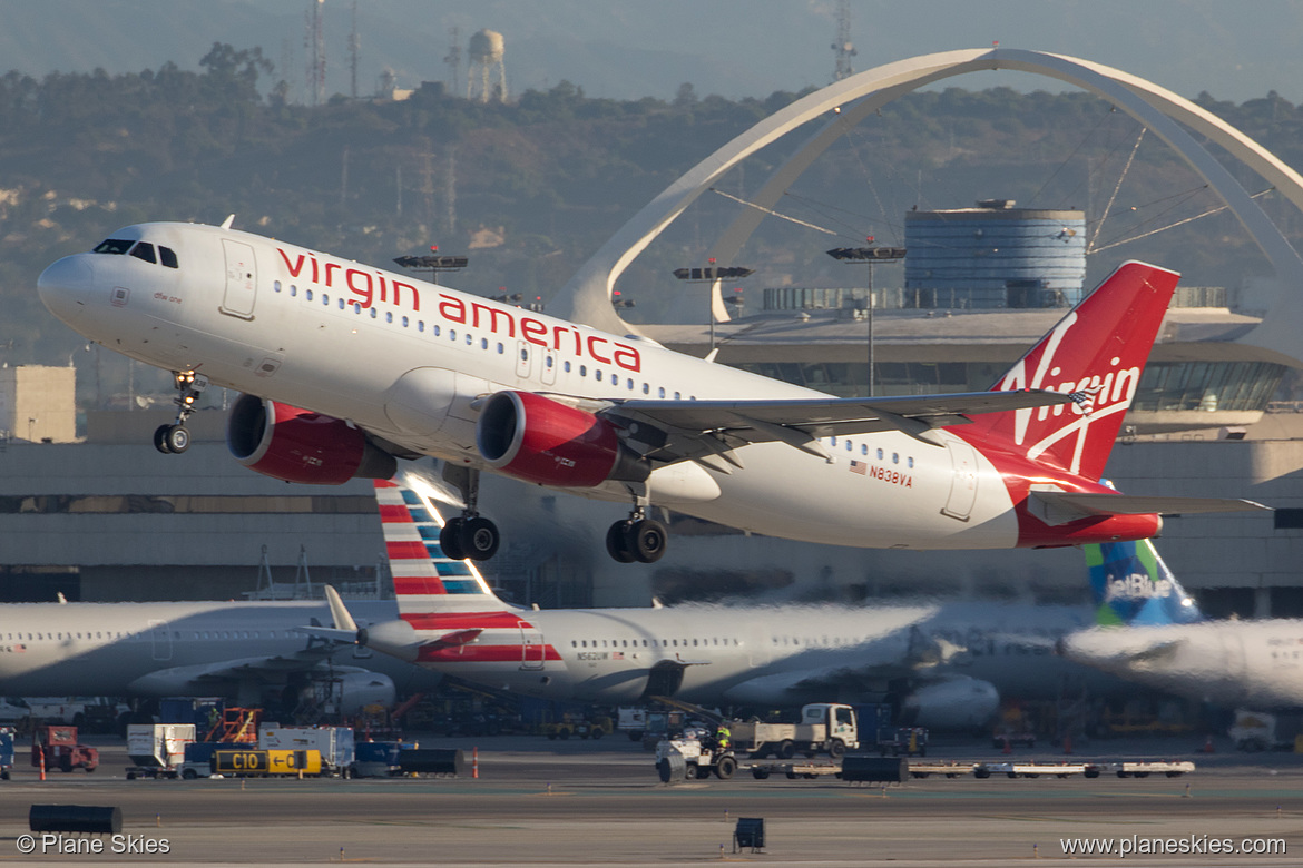 Virgin America Airbus A320-200 N838VA at Los Angeles International Airport (KLAX/LAX) Virgin America Airbus A320-200 N838VA at Los Angeles International Airport (KLAX/LAX)