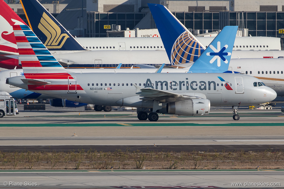 American Airlines Airbus A319-100 N840AW at Los Angeles International Airport (KLAX/LAX)