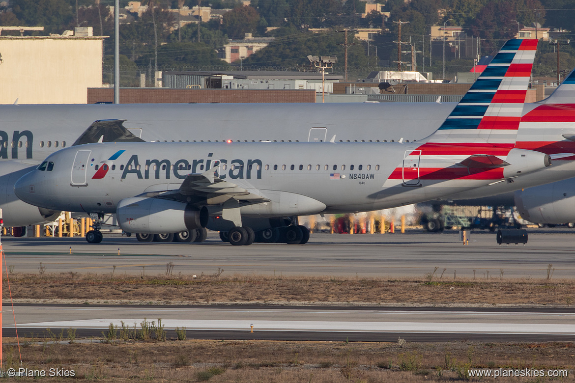 American Airlines Airbus A319-100 N840AW at Los Angeles International Airport (KLAX/LAX)