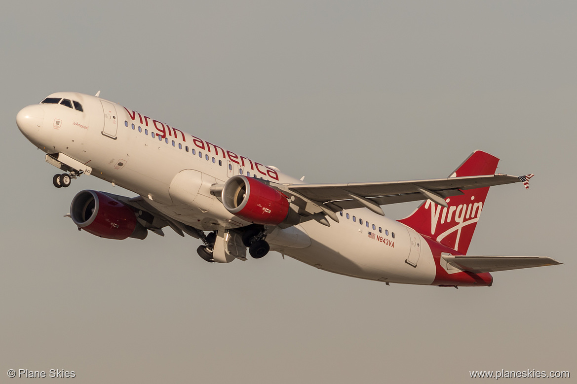 Virgin America Airbus A320-200 N843VA at Los Angeles International Airport (KLAX/LAX)