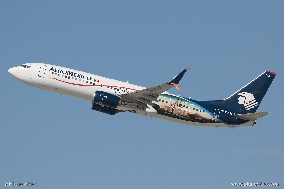 Aeroméxico Boeing 737-800 N845AM at Los Angeles International Airport (KLAX/LAX)