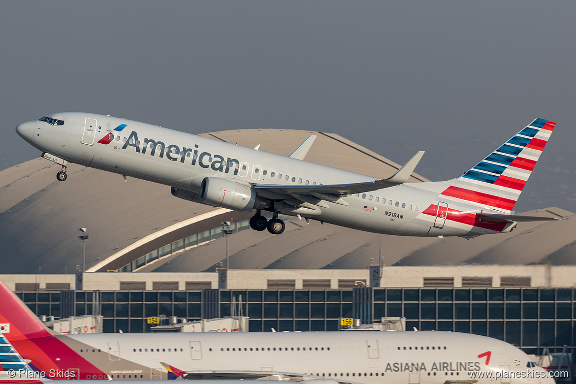 American Airlines Boeing 737-800 N918AN at Los Angeles International Airport (KLAX/LAX)