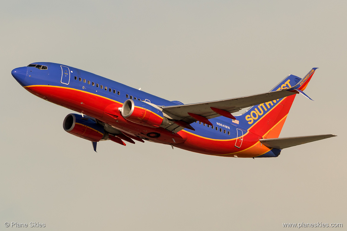Southwest Airlines Boeing 737-700 N964WN at Los Angeles International Airport (KLAX/LAX) Southwest Airlines Boeing 737-700 N964WN at Los Angeles International Airport (KLAX/LAX)
