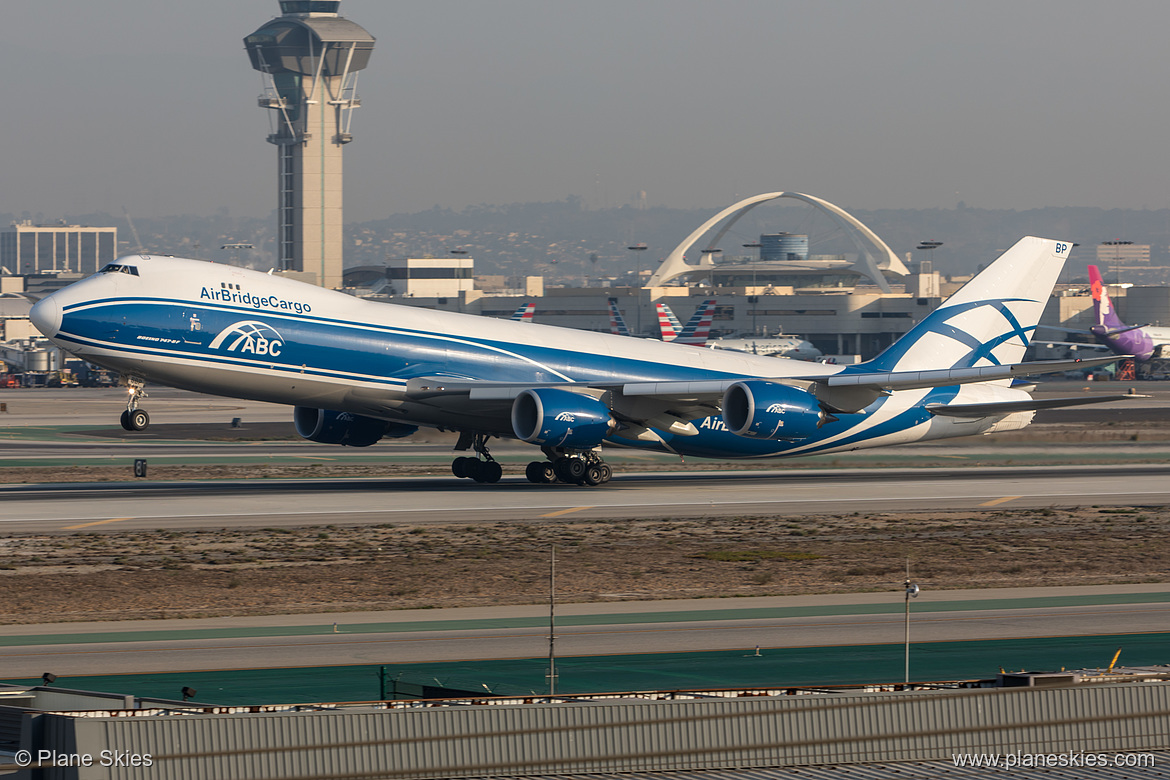 AirBridge Cargo Boeing 747-8F VP-BBP at Los Angeles International Airport (KLAX/LAX) AirBridge Cargo Boeing 747-8F VP-BBP at Los Angeles International Airport (KLAX/LAX)