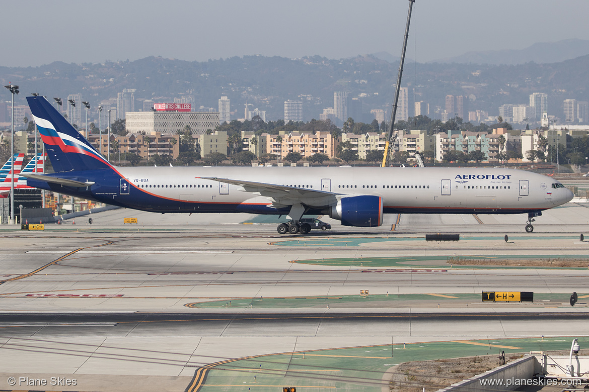 Aeroflot Boeing 777-300ER VQ-BUA at Los Angeles International Airport (KLAX/LAX) Aeroflot Boeing 777-300ER VQ-BUA at Los Angeles International Airport (KLAX/LAX)