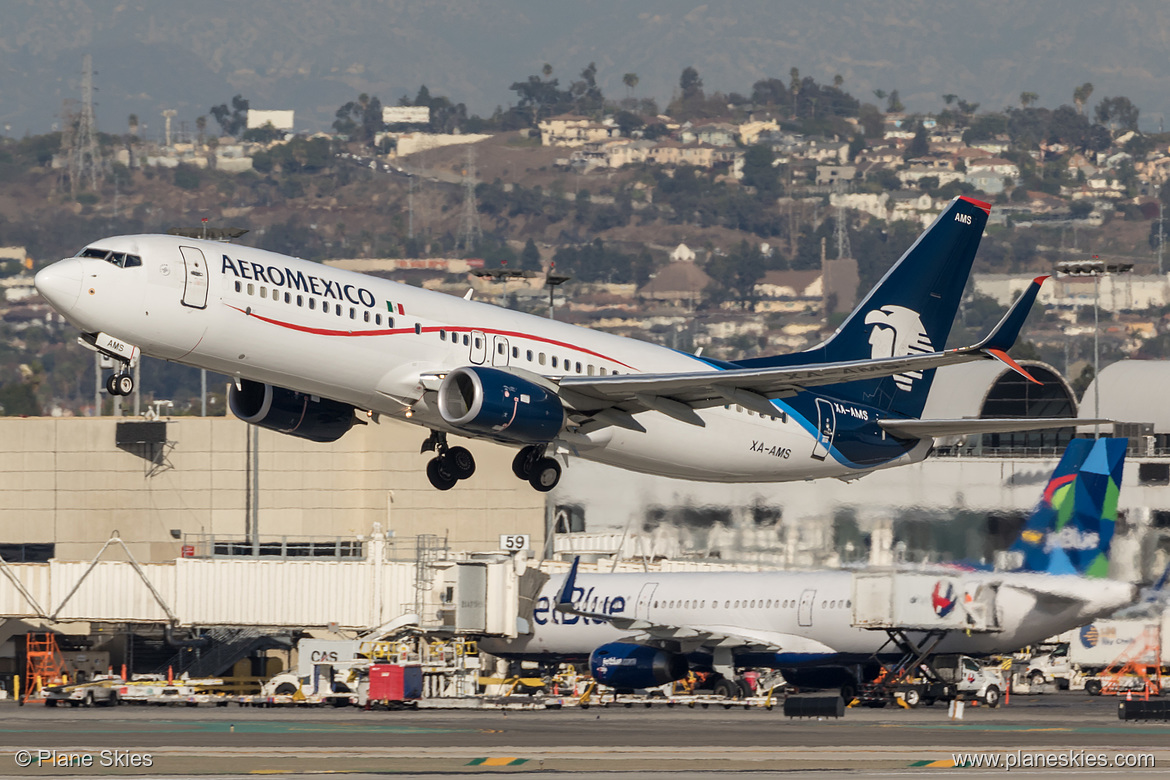 Aeroméxico Boeing 737-800 XA-AMS at Los Angeles International Airport (KLAX/LAX)