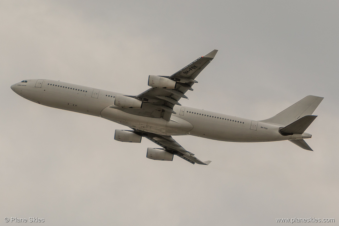 Hi Fly Malta Airbus A340-300 9H-FOX at Sydney Kingsford Smith International Airport (YSSY/SYD)