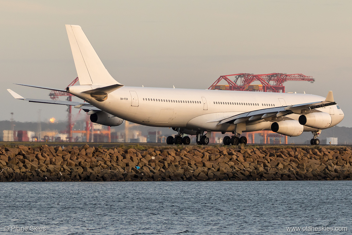 Hi Fly Malta Airbus A340-300 9H-FOX at Sydney Kingsford Smith International Airport (YSSY/SYD)