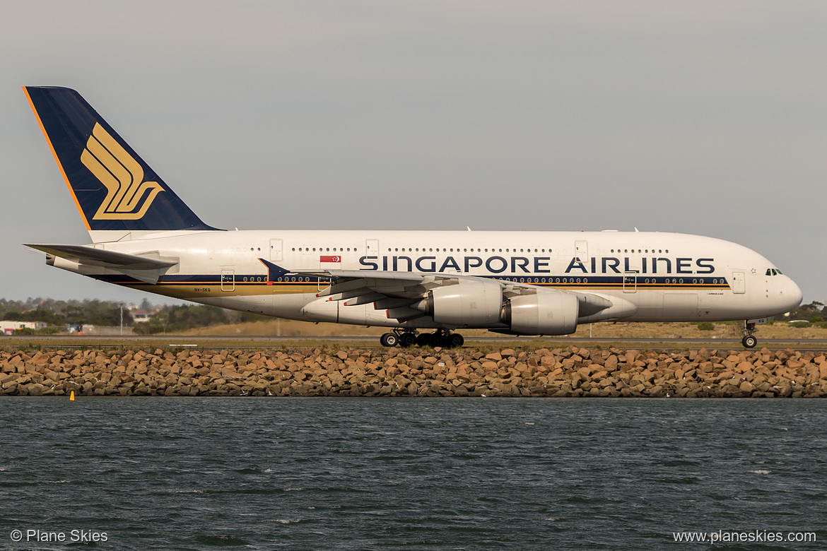Singapore Airlines Airbus A380-800 9V-SKQ at Sydney Kingsford Smith International Airport (YSSY/SYD)