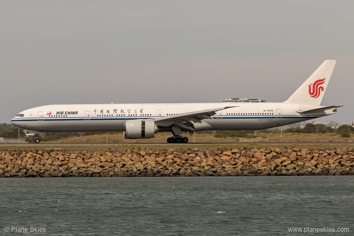 Air China Boeing 777-300ER B-1430 at Sydney Kingsford Smith International Airport (YSSY/SYD)