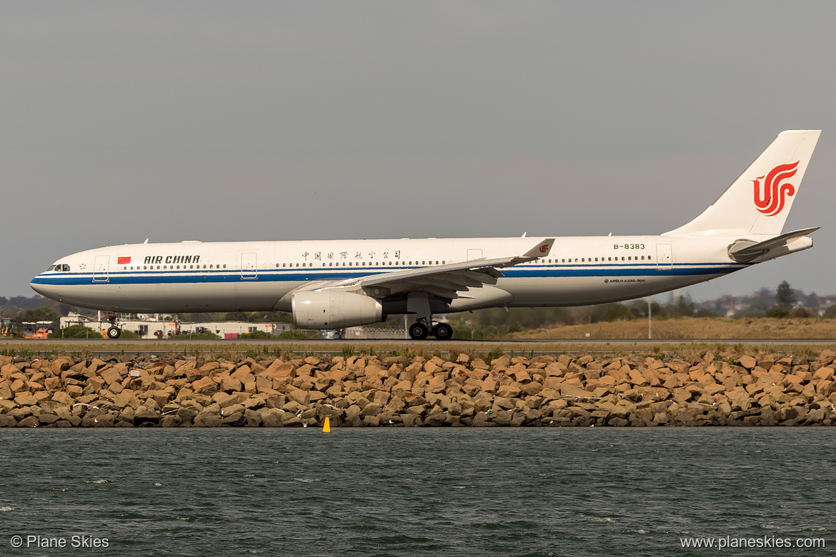 Air China Airbus A330-300 B-8383 at Sydney Kingsford Smith International Airport (YSSY/SYD) Air China Airbus A330-300 B-8383 at Sydney Kingsford Smith International Airport (YSSY/SYD)