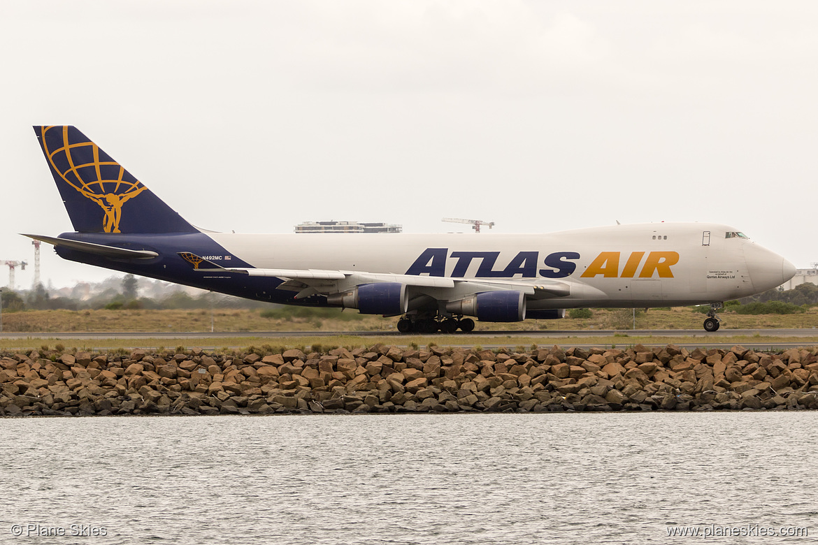 Atlas Air Boeing 747-400F N492MC at Sydney Kingsford Smith International Airport (YSSY/SYD) Atlas Air Boeing 747-400F N492MC at Sydney Kingsford Smith International Airport (YSSY/SYD)