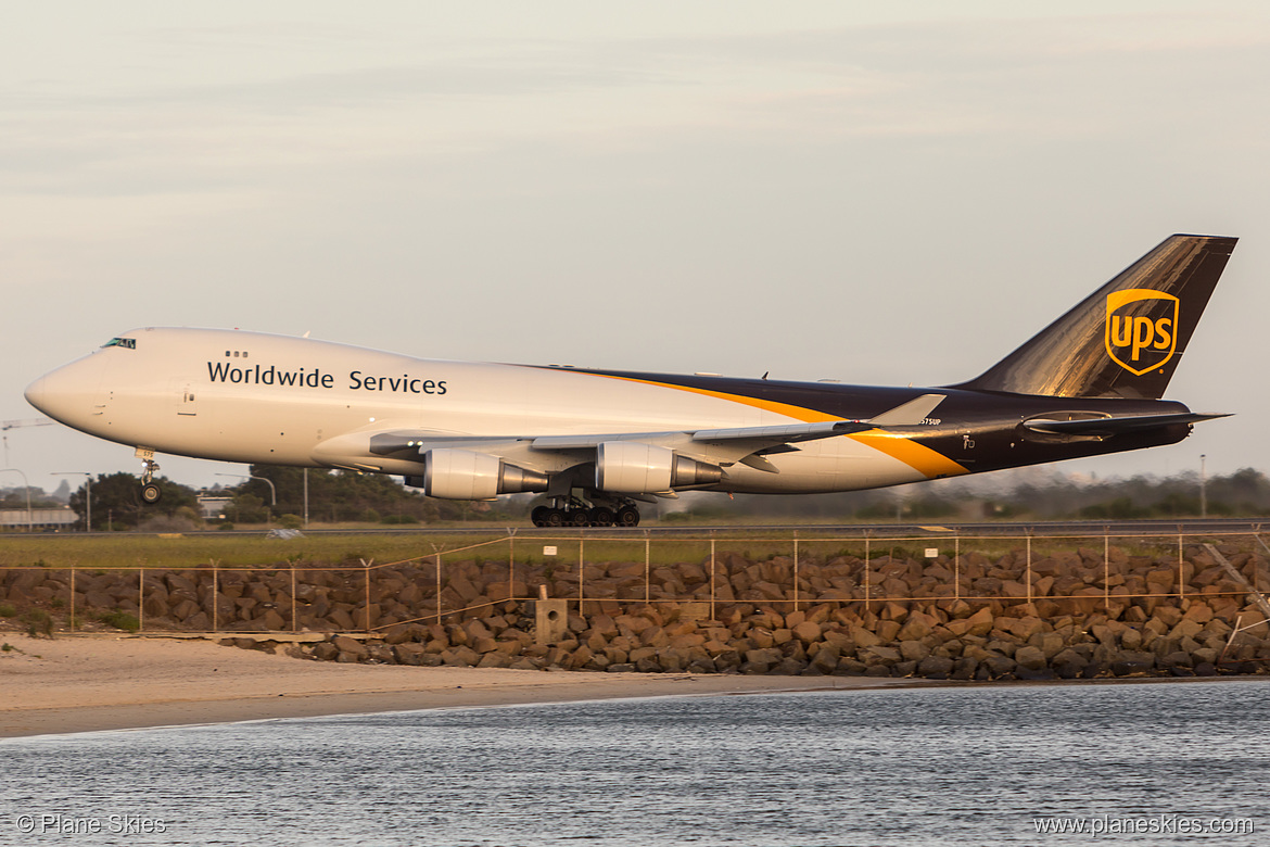 UPS Airlines Boeing 747-400F N575UP at Sydney Kingsford Smith International Airport (YSSY/SYD) UPS Airlines Boeing 747-400F N575UP at Sydney Kingsford Smith International Airport (YSSY/SYD)