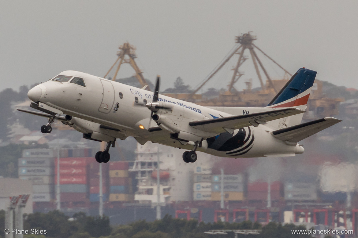 REX Saab 340B VH-SBA at Sydney Kingsford Smith International Airport (YSSY/SYD) REX Saab 340B VH-SBA at Sydney Kingsford Smith International Airport (YSSY/SYD)