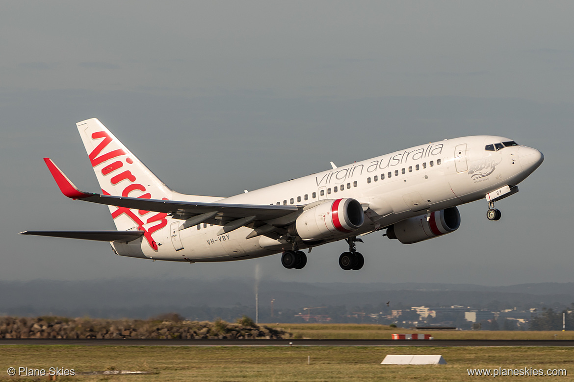 Virgin Australia Boeing 737-700 VH-VBY at Sydney Kingsford Smith International Airport (YSSY/SYD) Virgin Australia Boeing 737-700 VH-VBY at Sydney Kingsford Smith International Airport (YSSY/SYD)
