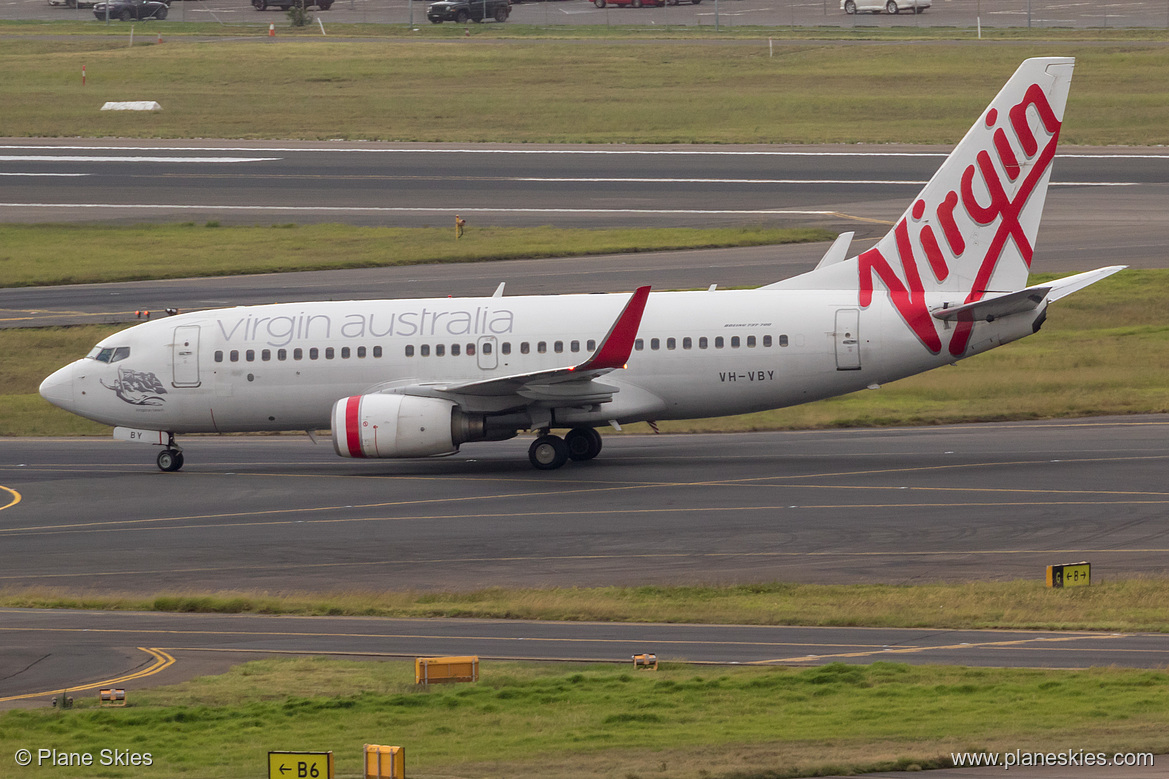 Virgin Australia Boeing 737-700 VH-VBY at Sydney Kingsford Smith International Airport (YSSY/SYD) Virgin Australia Boeing 737-700 VH-VBY at Sydney Kingsford Smith International Airport (YSSY/SYD)