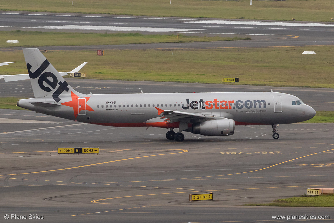 Jetstar Airways Airbus A320-200 VH-VGI at Sydney Kingsford Smith International Airport (YSSY/SYD)