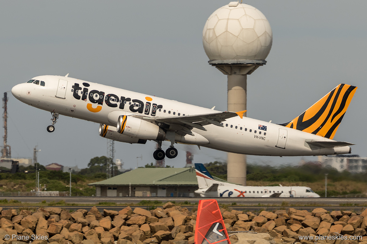 Tigerair Australia Airbus A320-200 VH-VNC at Sydney Kingsford Smith International Airport (YSSY/SYD) Tigerair Australia Airbus A320-200 VH-VNC at Sydney Kingsford Smith International Airport (YSSY/SYD)