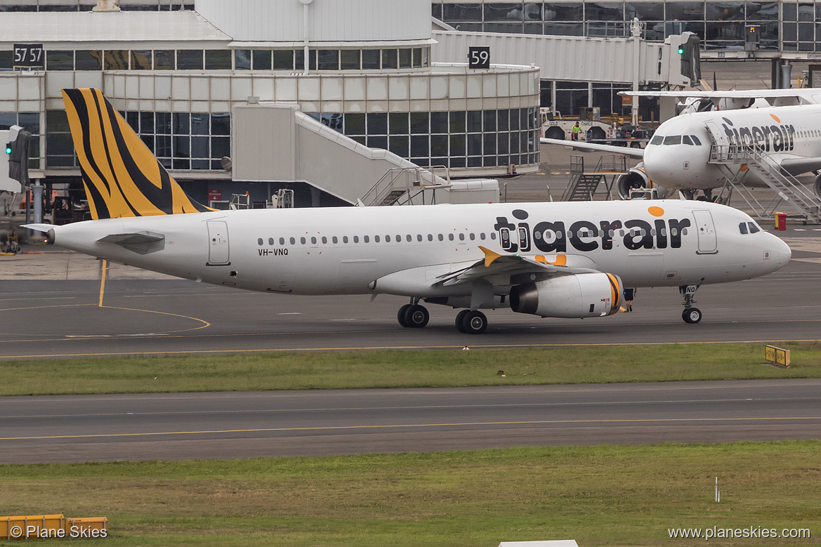 Tigerair Australia Airbus A320-200 VH-VNQ at Sydney Kingsford Smith International Airport (YSSY/SYD) Tigerair Australia Airbus A320-200 VH-VNQ at Sydney Kingsford Smith International Airport (YSSY/SYD)