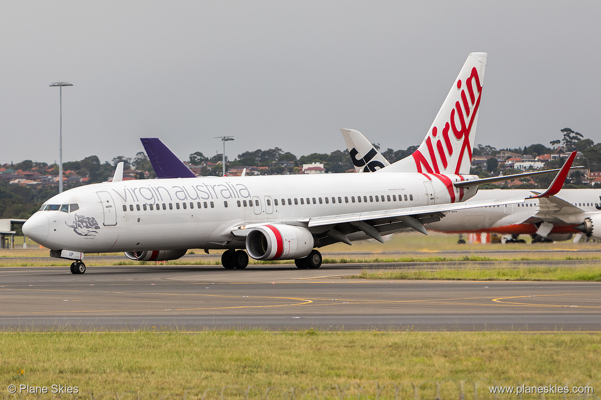 Virgin Australia Boeing 737-800 VH-VOP at Sydney Kingsford Smith International Airport (YSSY/SYD) Virgin Australia Boeing 737-800 VH-VOP at Sydney Kingsford Smith International Airport (YSSY/SYD)