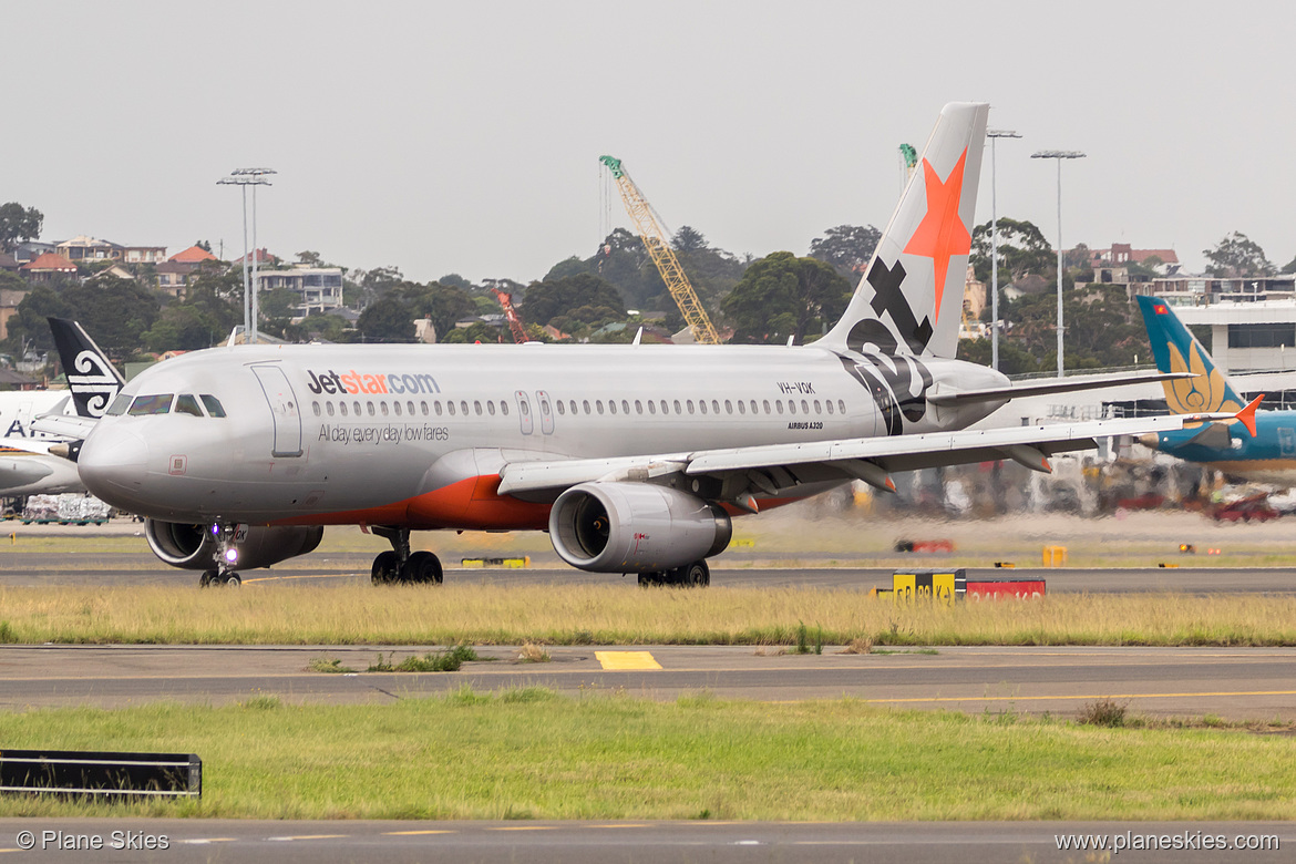 Jetstar Airways Airbus A320-200 VH-VQK at Sydney Kingsford Smith International Airport (YSSY/SYD)