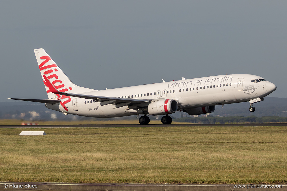Virgin Australia Boeing 737-800 VH-VUF at Sydney Kingsford Smith International Airport (YSSY/SYD) Virgin Australia Boeing 737-800 VH-VUF at Sydney Kingsford Smith International Airport (YSSY/SYD)