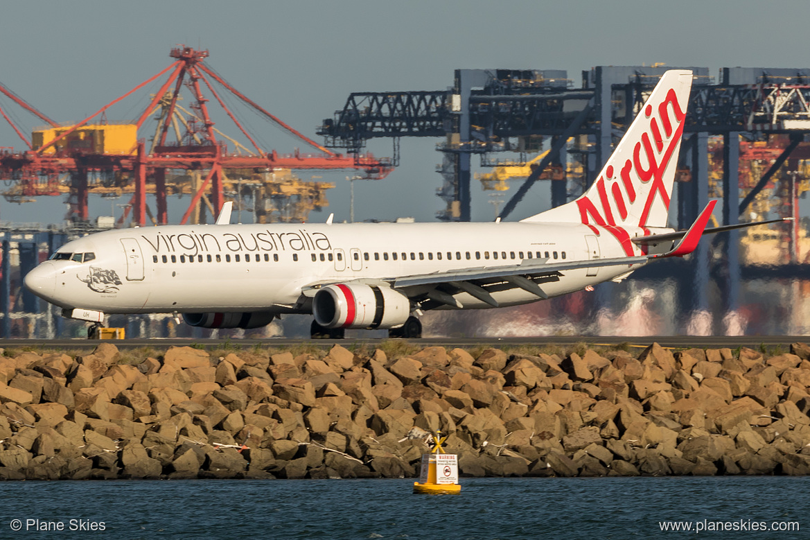 Virgin Australia Boeing 737-800 VH-VUH at Sydney Kingsford Smith International Airport (YSSY/SYD) Virgin Australia Boeing 737-800 VH-VUH at Sydney Kingsford Smith International Airport (YSSY/SYD)