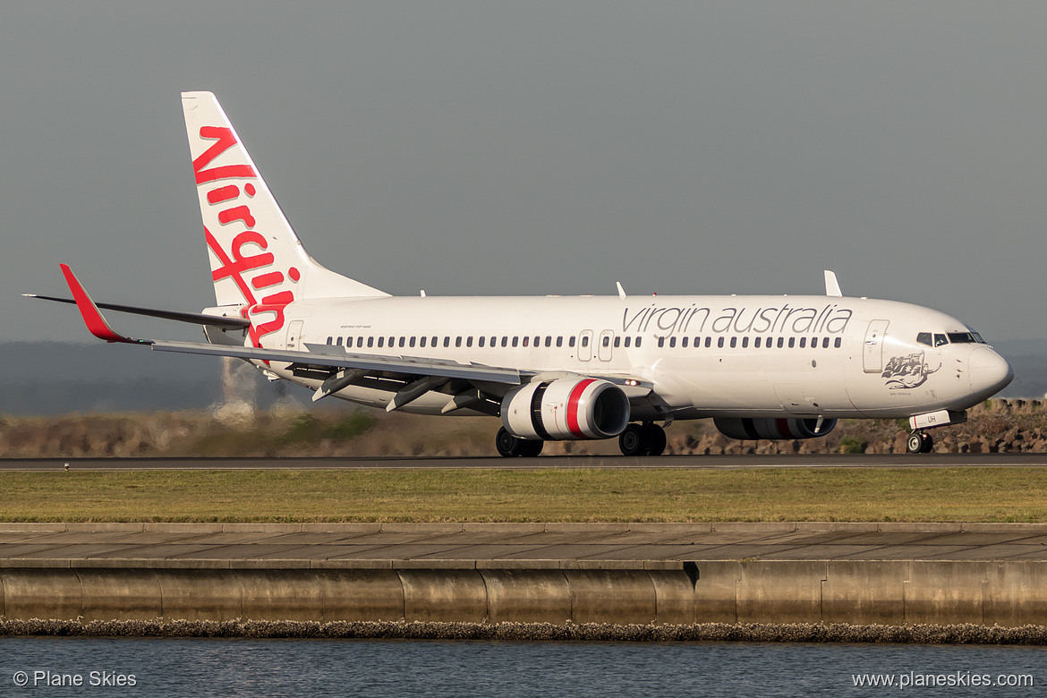 Virgin Australia Boeing 737-800 VH-VUH at Sydney Kingsford Smith International Airport (YSSY/SYD) Virgin Australia Boeing 737-800 VH-VUH at Sydney Kingsford Smith International Airport (YSSY/SYD)