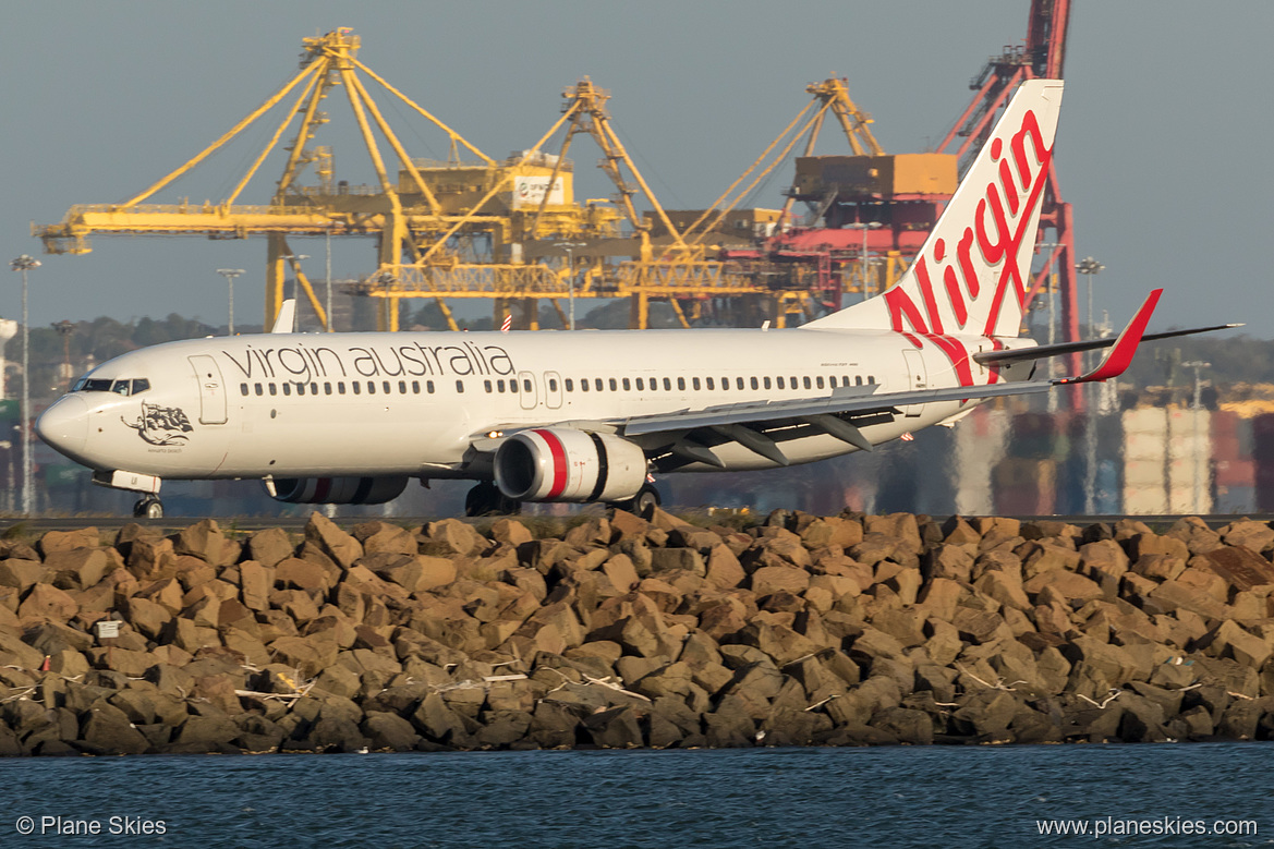 Virgin Australia Boeing 737-800 VH-VUI at Sydney Kingsford Smith International Airport (YSSY/SYD) Virgin Australia Boeing 737-800 VH-VUI at Sydney Kingsford Smith International Airport (YSSY/SYD)