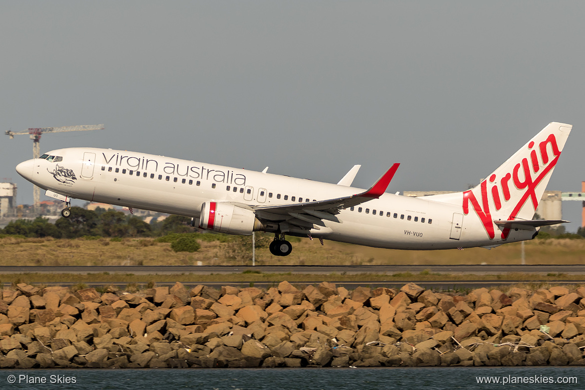 Virgin Australia Boeing 737-800 VH-VUO at Sydney Kingsford Smith International Airport (YSSY/SYD) Virgin Australia Boeing 737-800 VH-VUO at Sydney Kingsford Smith International Airport (YSSY/SYD)