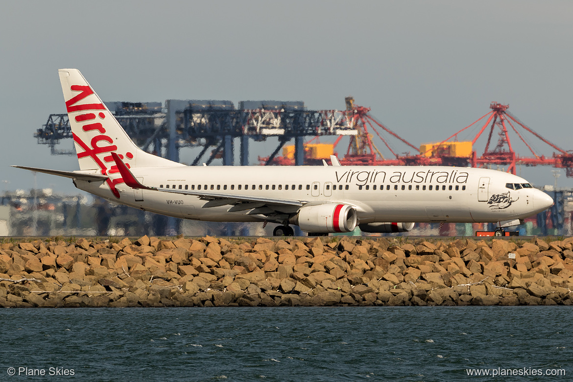 Virgin Australia Boeing 737-800 VH-VUO at Sydney Kingsford Smith International Airport (YSSY/SYD) Virgin Australia Boeing 737-800 VH-VUO at Sydney Kingsford Smith International Airport (YSSY/SYD)