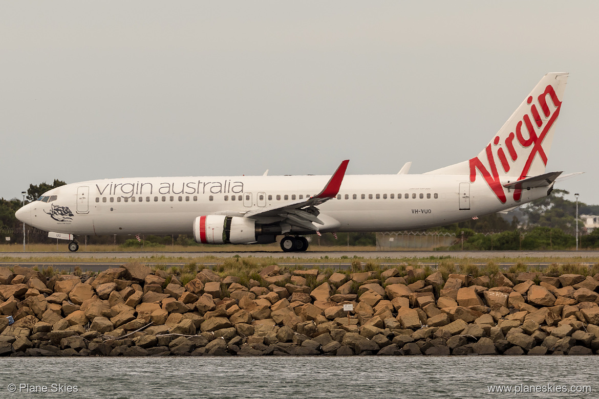 Virgin Australia Boeing 737-800 VH-VUO at Sydney Kingsford Smith International Airport (YSSY/SYD) Virgin Australia Boeing 737-800 VH-VUO at Sydney Kingsford Smith International Airport (YSSY/SYD)