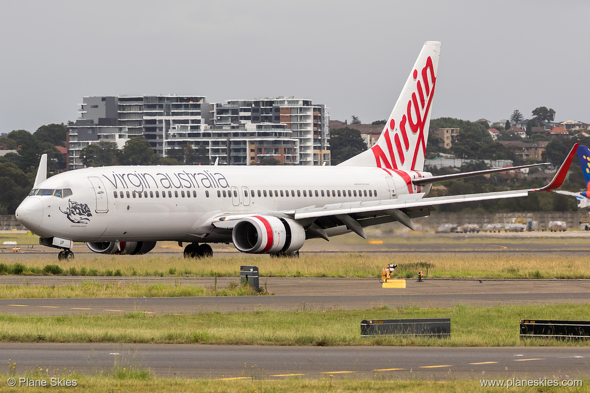 Virgin Australia Boeing 737-800 VH-VUP at Sydney Kingsford Smith International Airport (YSSY/SYD) Virgin Australia Boeing 737-800 VH-VUP at Sydney Kingsford Smith International Airport (YSSY/SYD)