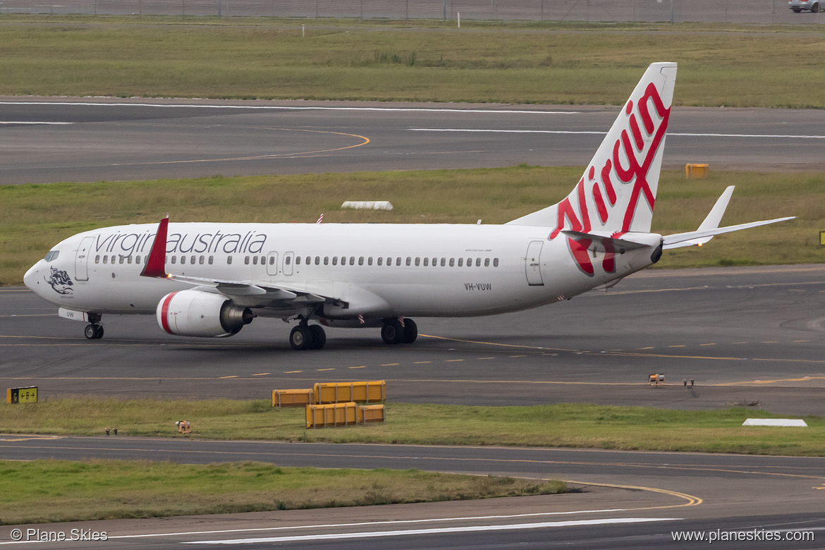 Virgin Australia Boeing 737-800 VH-VUW at Sydney Kingsford Smith International Airport (YSSY/SYD)