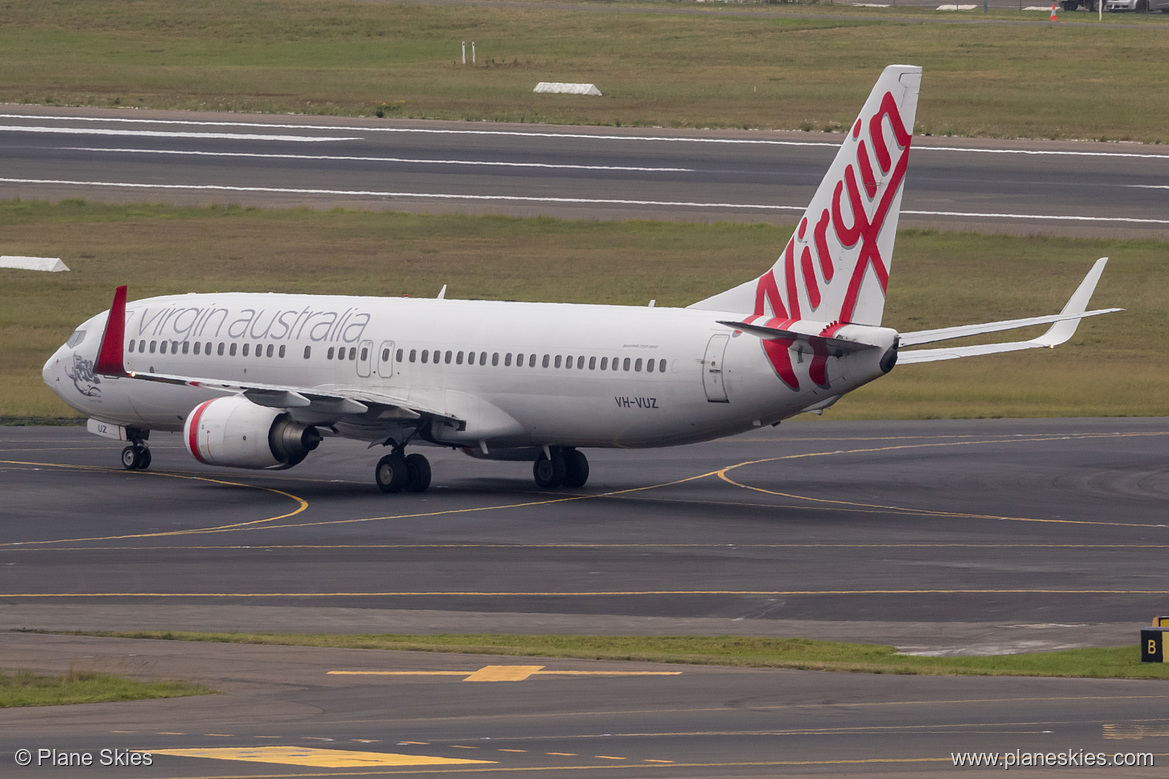 Virgin Australia Boeing 737-800 VH-VUZ at Sydney Kingsford Smith International Airport (YSSY/SYD) Virgin Australia Boeing 737-800 VH-VUZ at Sydney Kingsford Smith International Airport (YSSY/SYD)