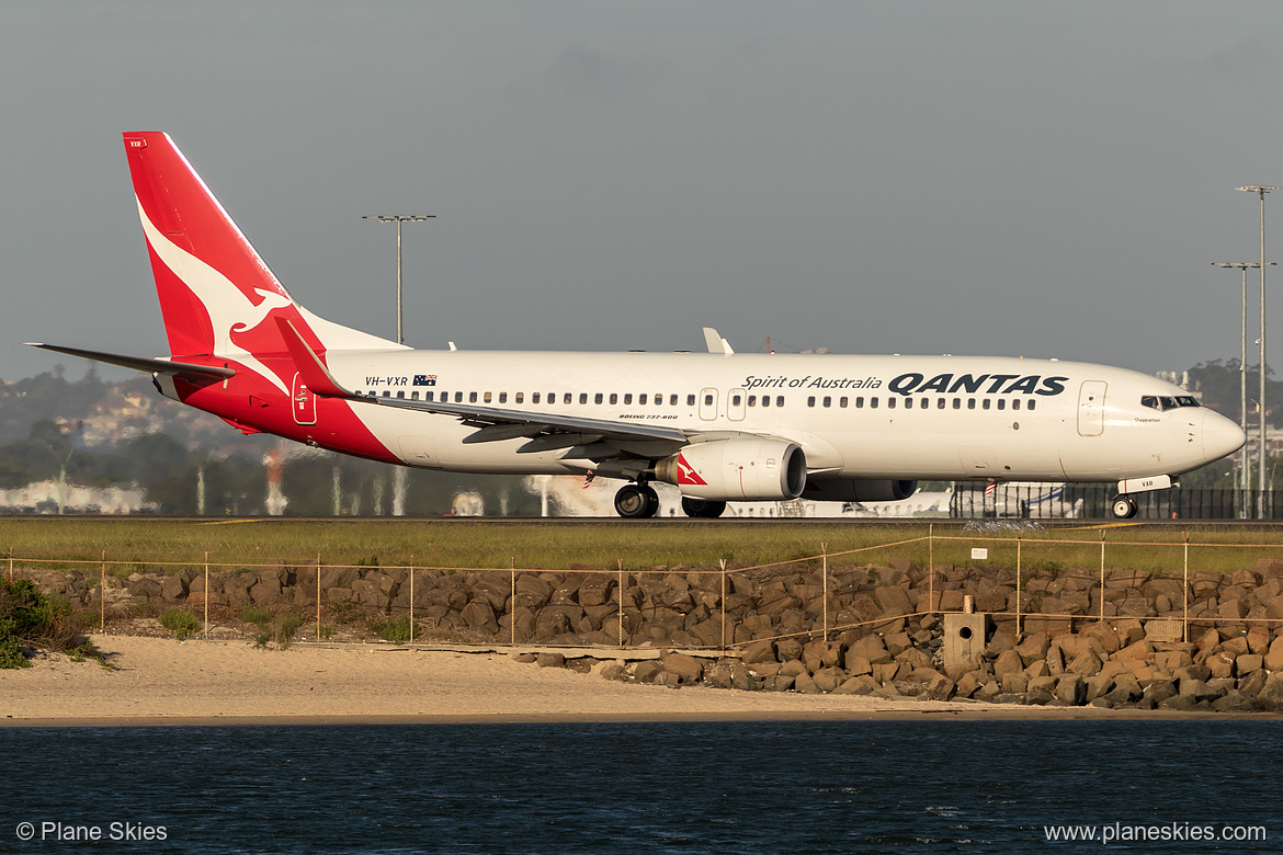Qantas Boeing 737-800 VH-VXR at Sydney Kingsford Smith International Airport (YSSY/SYD)