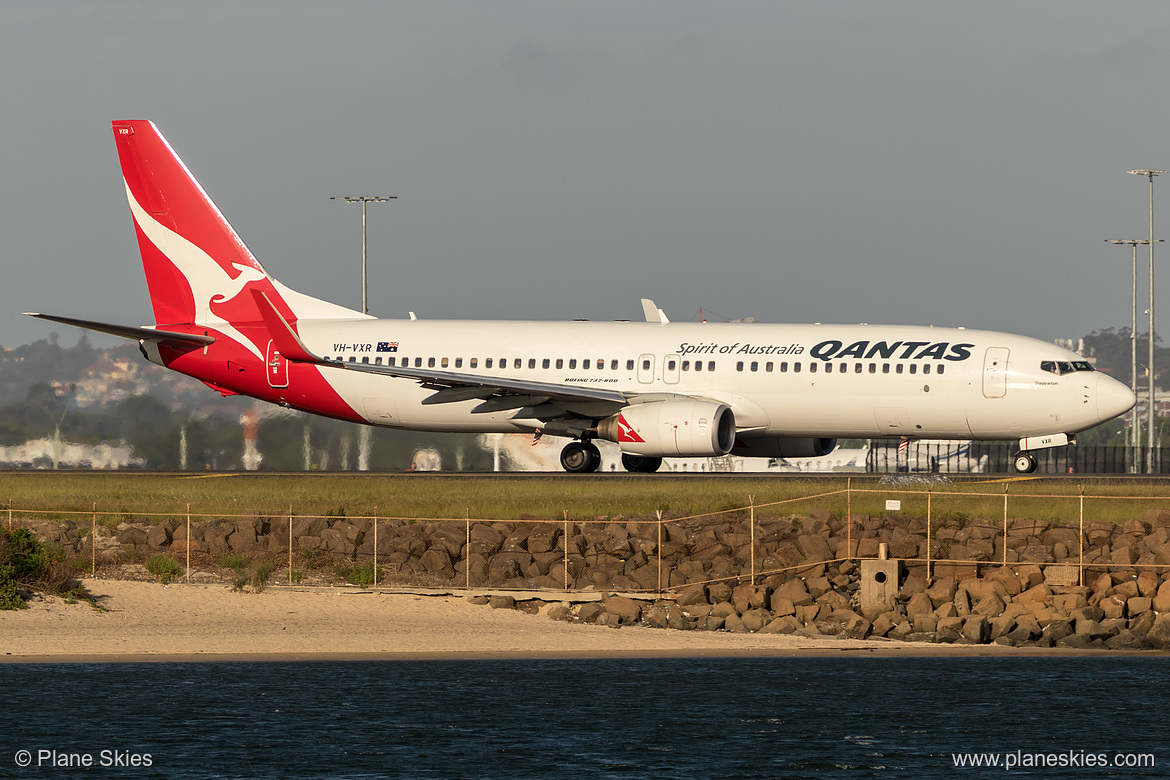 Qantas Boeing 737-800 VH-VXR at Sydney Kingsford Smith International Airport (YSSY/SYD) Qantas Boeing 737-800 VH-VXR at Sydney Kingsford Smith International Airport (YSSY/SYD)