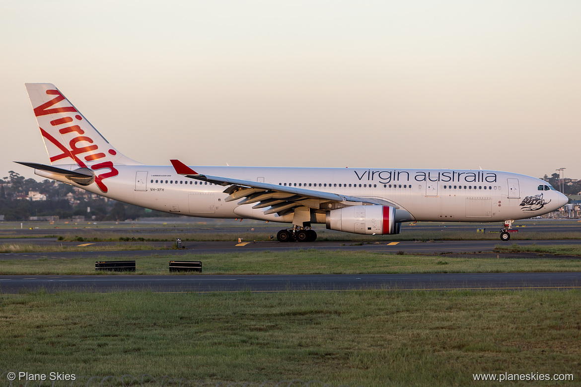 Virgin Australia Airbus A330-200 VH-XFH at Sydney Kingsford Smith International Airport (YSSY/SYD)