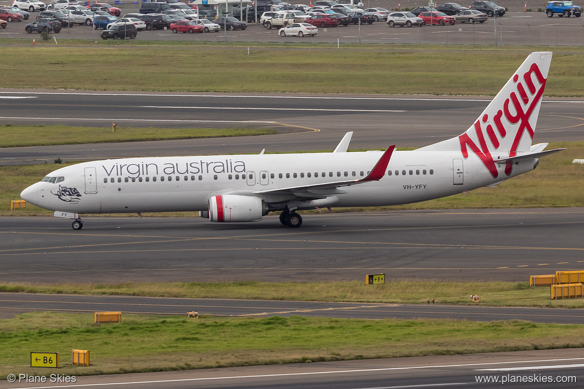 Virgin Australia Boeing 737-800 VH-YFY at Sydney Kingsford Smith International Airport (YSSY/SYD)