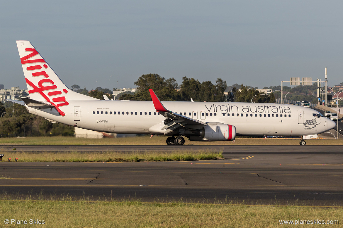 Virgin Australia Boeing 737-800 VH-YIM at Sydney Kingsford Smith International Airport (YSSY/SYD) Virgin Australia Boeing 737-800 VH-YIM at Sydney Kingsford Smith International Airport (YSSY/SYD)