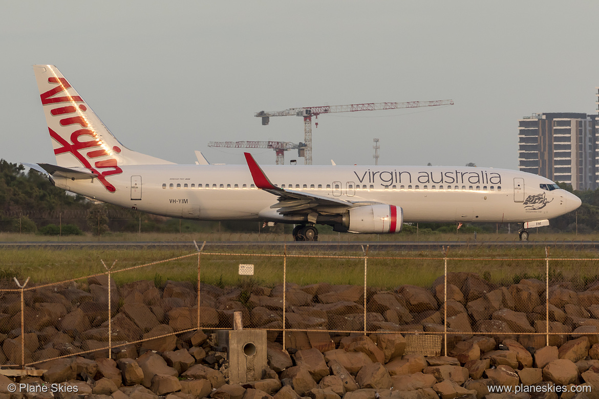 Virgin Australia Boeing 737-800 VH-YIM at Sydney Kingsford Smith International Airport (YSSY/SYD) Virgin Australia Boeing 737-800 VH-YIM at Sydney Kingsford Smith International Airport (YSSY/SYD)