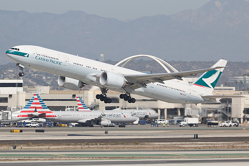 Cathay Pacific Boeing 777-300ER B-KQE at Los Angeles International Airport (KLAX/LAX)
