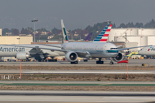 Cathay Pacific Boeing 777-300ER B-KQH at Los Angeles International Airport (KLAX/LAX)