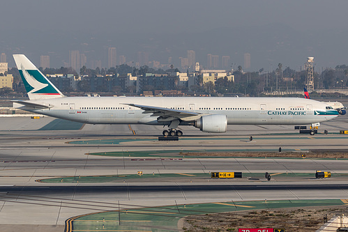 Cathay Pacific Boeing 777-300ER B-KQW at Los Angeles International Airport (KLAX/LAX)