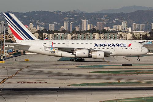 Air France Airbus A380-800 F-HPJJ at Los Angeles International Airport (KLAX/LAX) Air France Airbus A380-800 F-HPJJ at Los Angeles International Airport (KLAX/LAX)