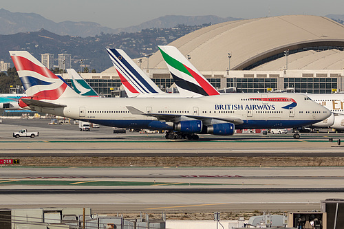 British Airways Boeing 747-400 G-BYGG at Los Angeles International Airport (KLAX/LAX)