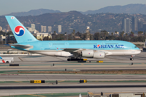 Korean Air Airbus A380-800 HL7621 at Los Angeles International Airport (KLAX/LAX)