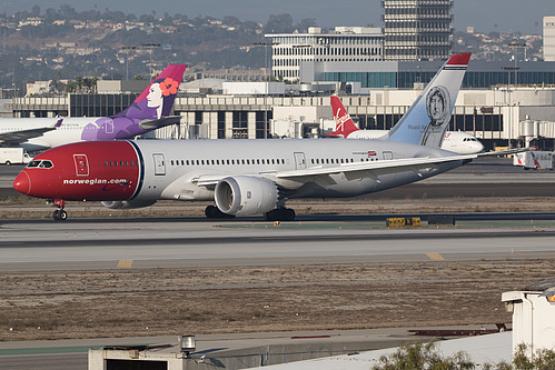 Norwegian Long Haul Boeing 787-8 LN-LNE at Los Angeles International Airport (KLAX/LAX)